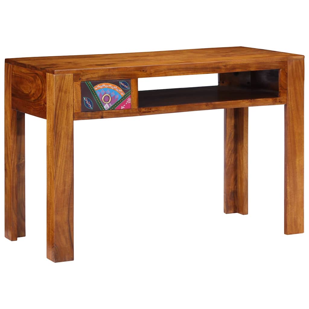 Skrivbord Med Låda Med Lagring Brun 110 X 50 X 73 Cm