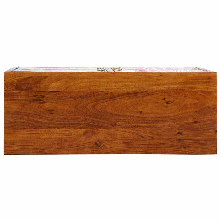 Skoskåp 90 X 35 X 55 Cm Massivt Akaciaträ Brun
