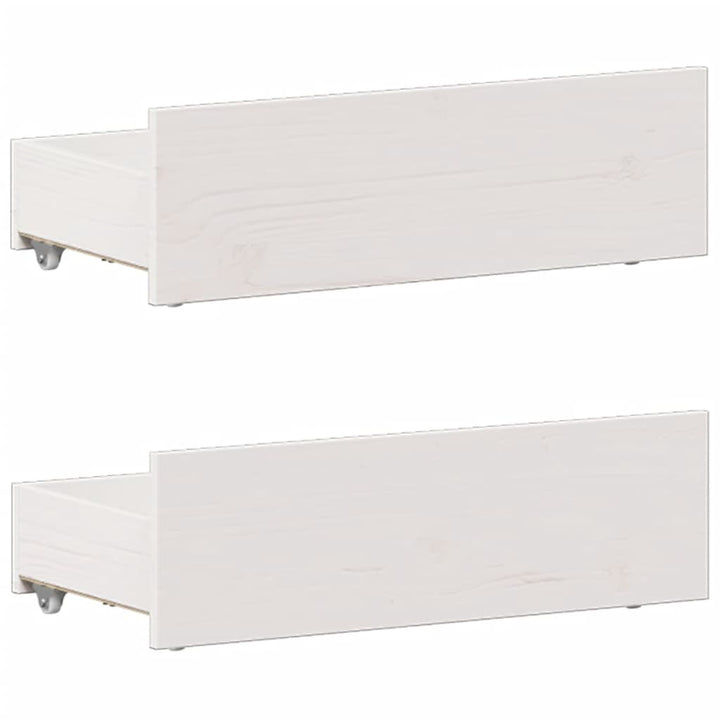 Säng Med Bokhylla Utan Madrass 90X200Cm Massiv Furu