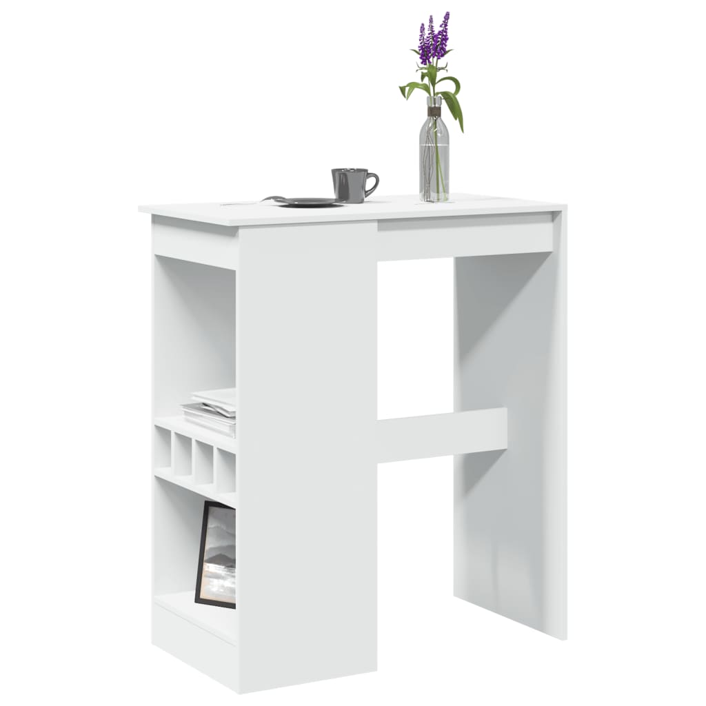 Barbord Med Hyllor Åldrat Trä 90X47,5X103,5 Cm Konstruerat Trä