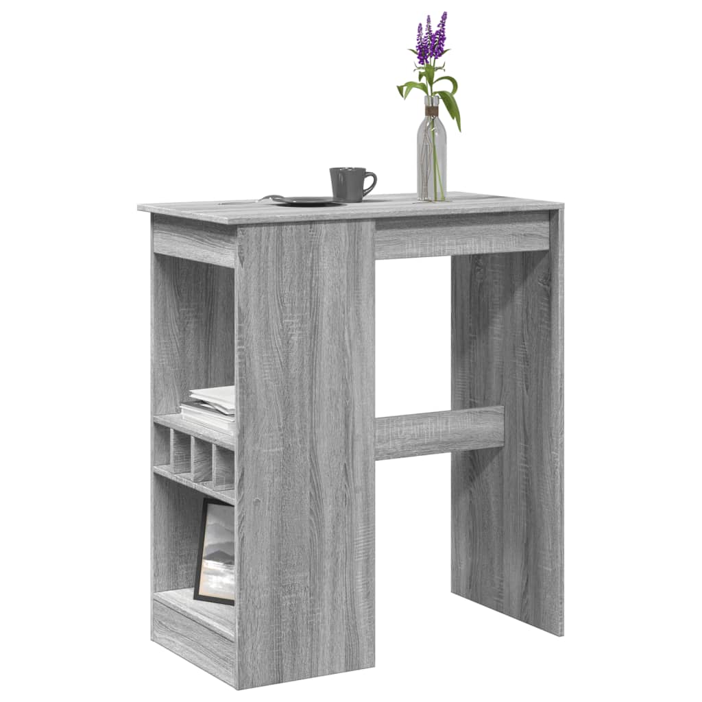 Barbord Med Hyllor Åldrat Trä 90X47,5X103,5 Cm Konstruerat Trä