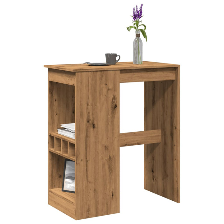 Barbord Med Hyllor Åldrat Trä 90X47,5X103,5 Cm Konstruerat Trä