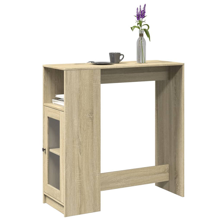 Barbord Med Ställ 101X40X103,5 Cm Konstruerat Trä