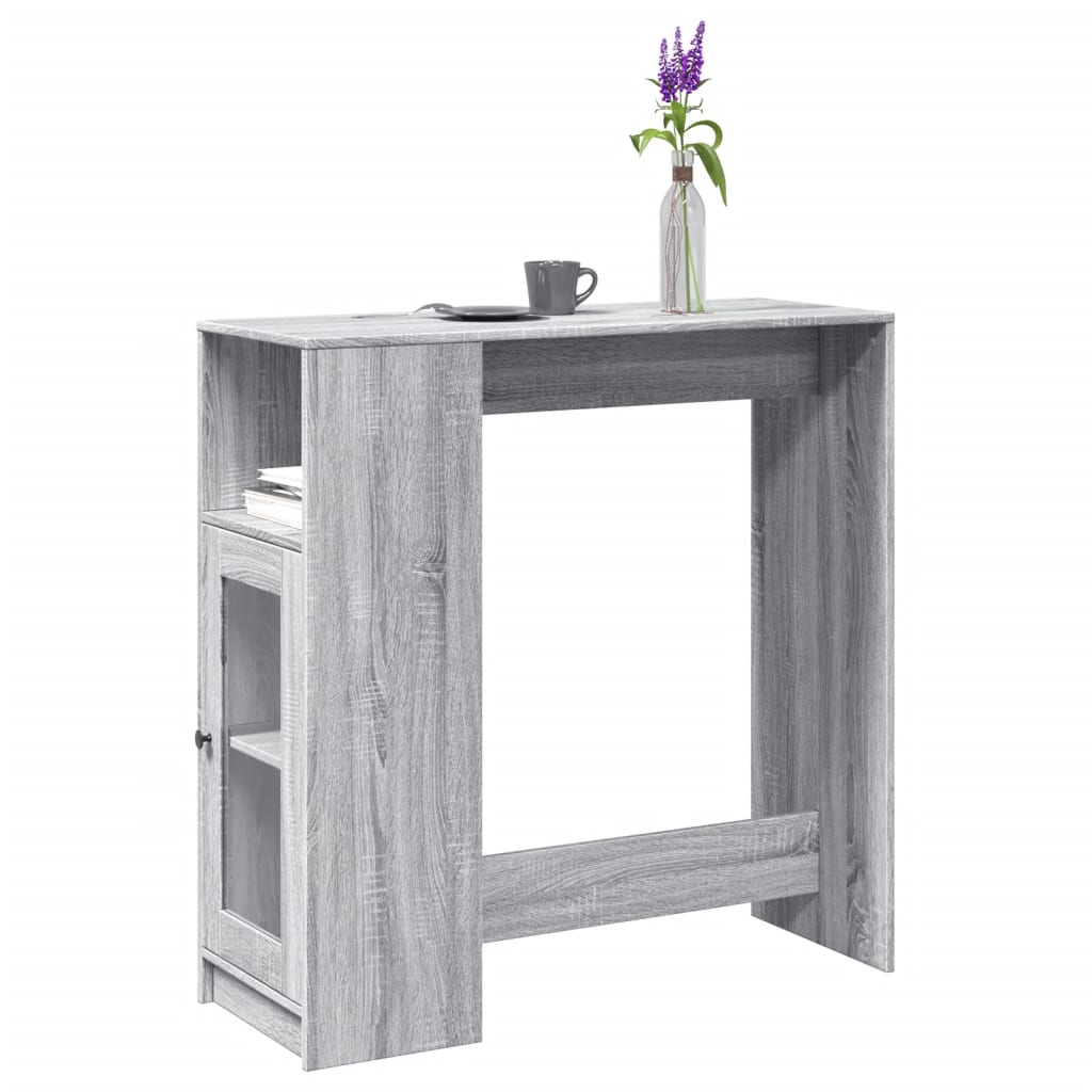 Barbord Med Ställ 101X40X103,5 Cm Konstruerat Trä