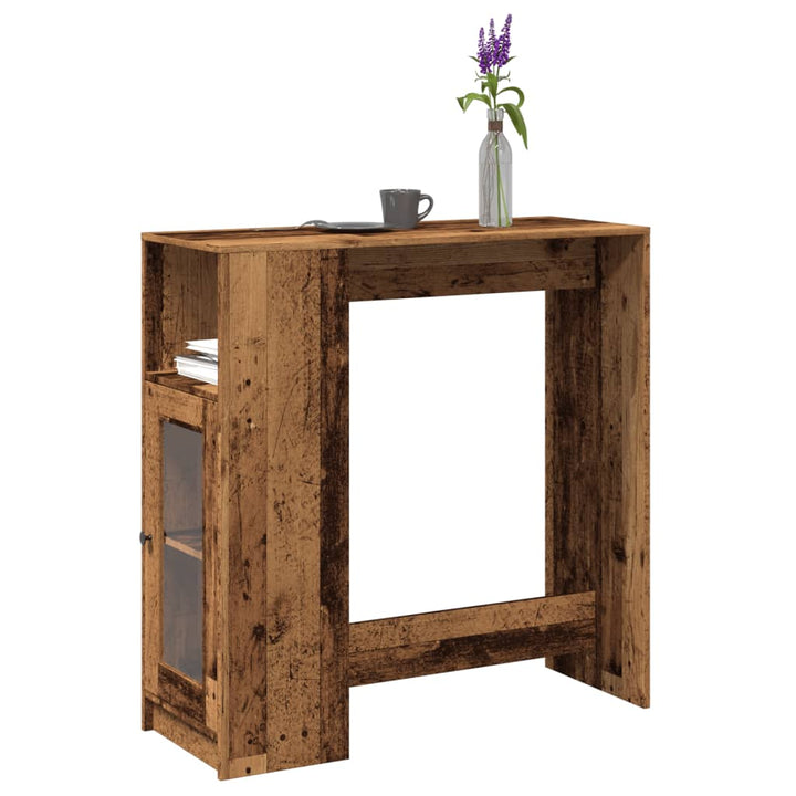 Barbord Med Ställ 101X40X103,5 Cm Konstruerat Trä
