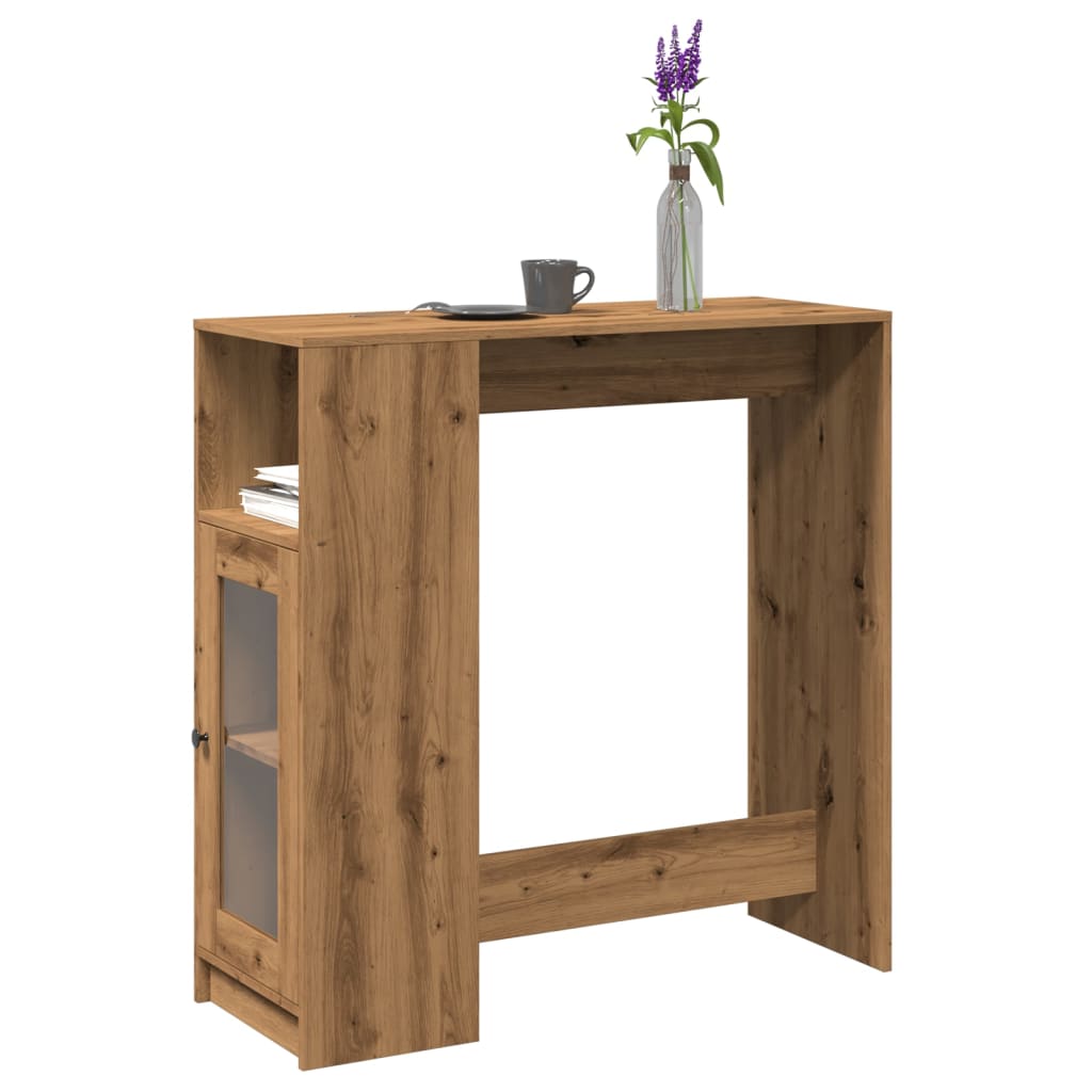 Barbord Med Ställ 101X40X103,5 Cm Konstruerat Trä