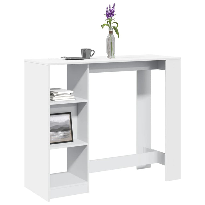 Barbord Med Hylla 124X46X103,5 Cm Konstruerat Trä