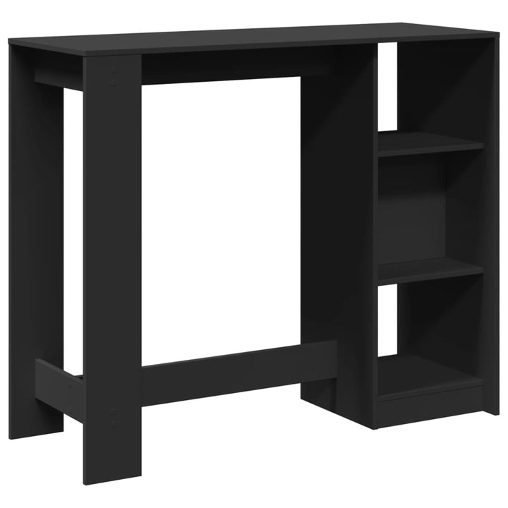 Barbord Med Hylla 124X46X103,5 Cm Konstruerat Trä