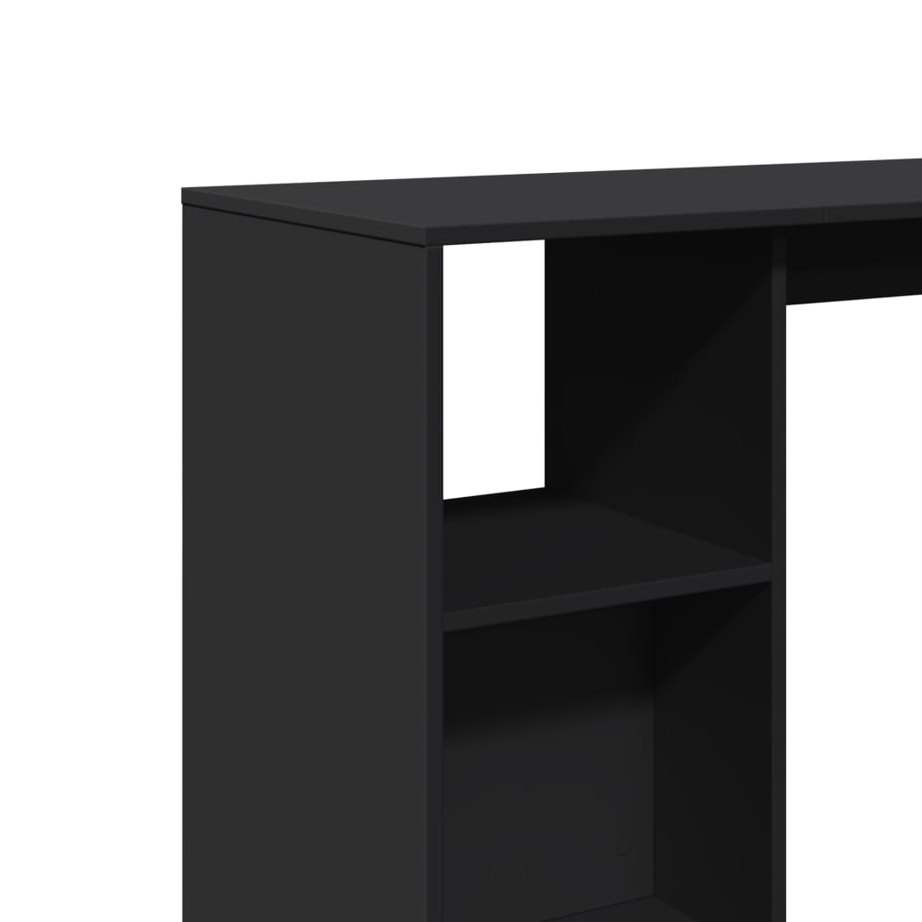Barbord Med Hylla 124X46X103,5 Cm Konstruerat Trä