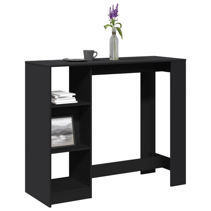 Barbord Med Hylla 124X46X103,5 Cm Konstruerat Trä