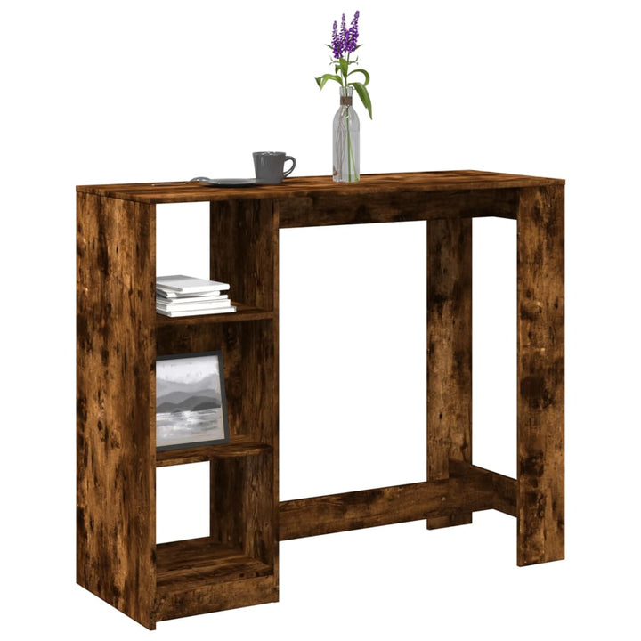 Barbord Med Hylla 124X46X103,5 Cm Konstruerat Trä