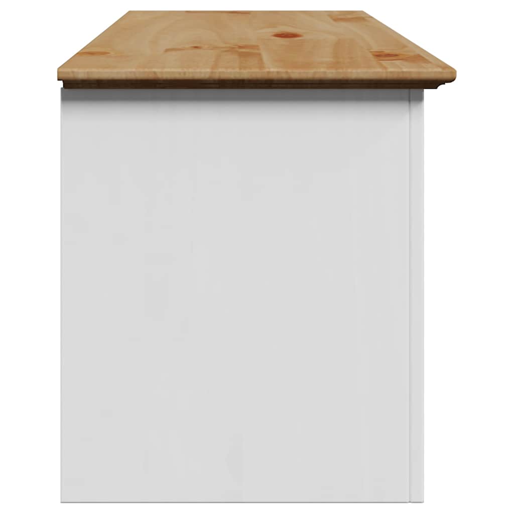 Hallbänk Bodo Vit Och Brun 114X40X45 Cm