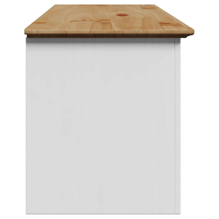 Hallbänk Bodo Vit Och Brun 114X40X45 Cm