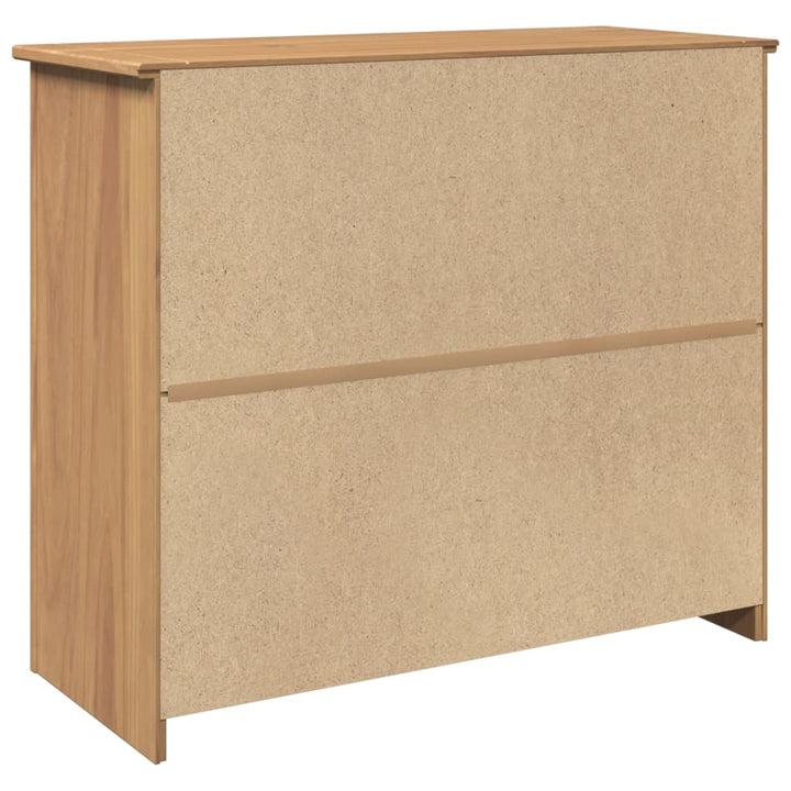 Skänk Med Låda Panama 93X40X80 Cm Massiv Furu