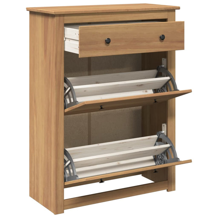 Skoskåp Panama 80X35X105 Cm Massiv Furu