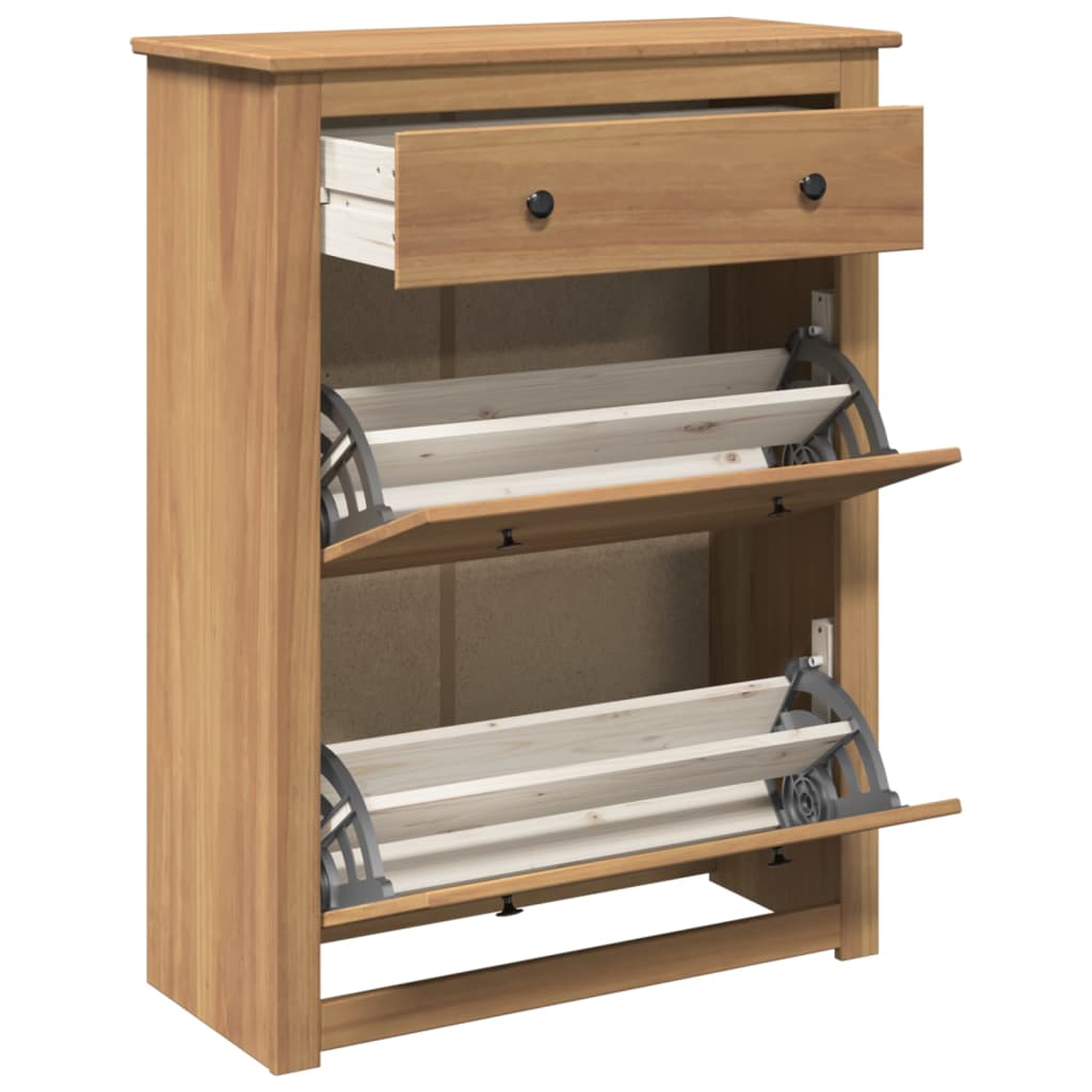 Skoskåp Panama 80X35X105 Cm Massiv Furu