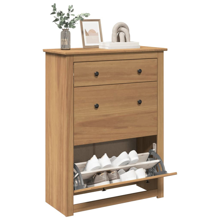 Skoskåp Panama 80X35X105 Cm Massiv Furu