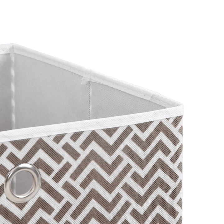 Vikbar Förvaringslådor 10 St 32X32X32 Cm Non-Woven Tyg