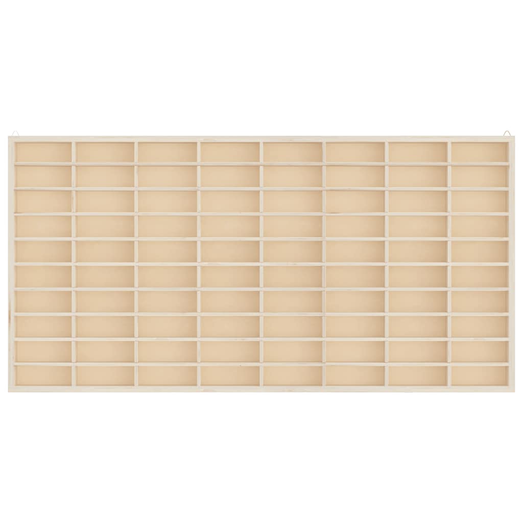 Trämonter För Samlarobjekt Med 80 Fack 80X4,5X40,5Cm
