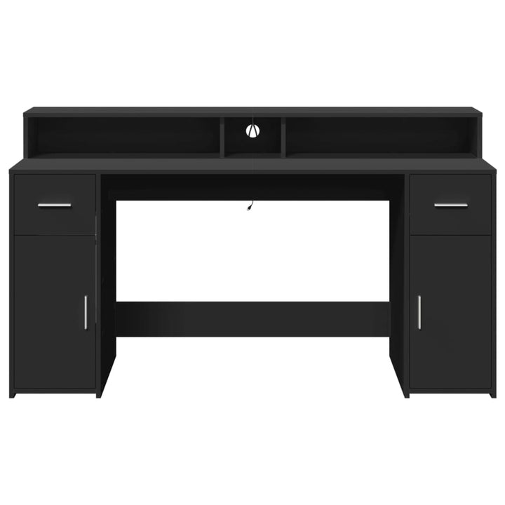 Skrivbord Med Led Konstruerat Trä