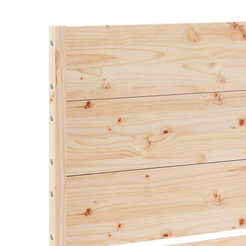 Sängram Utan Madrass Extra Lång Massivt Trä