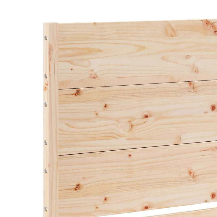 Sängram Utan Madrass Extra Lång Massivt Trä