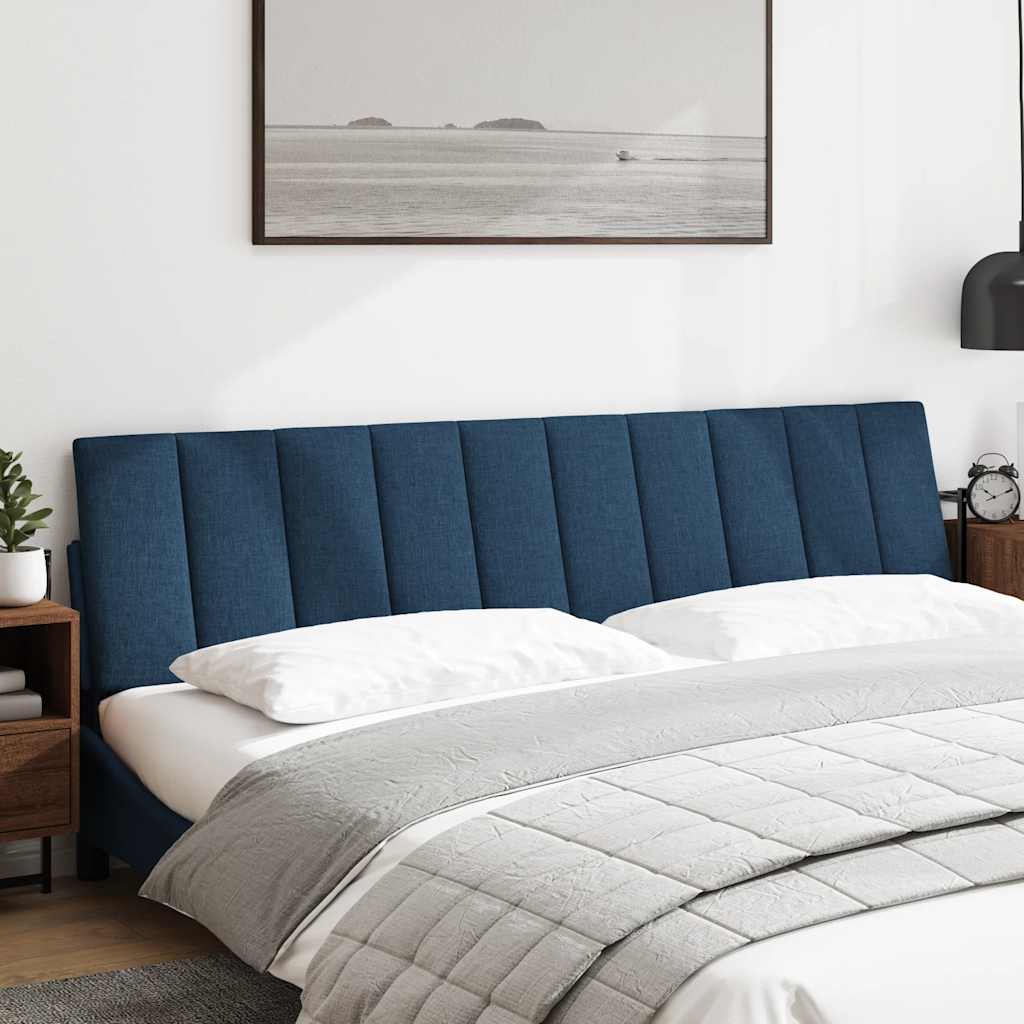 Headboard Cushion "Hanko" Blue Fabric