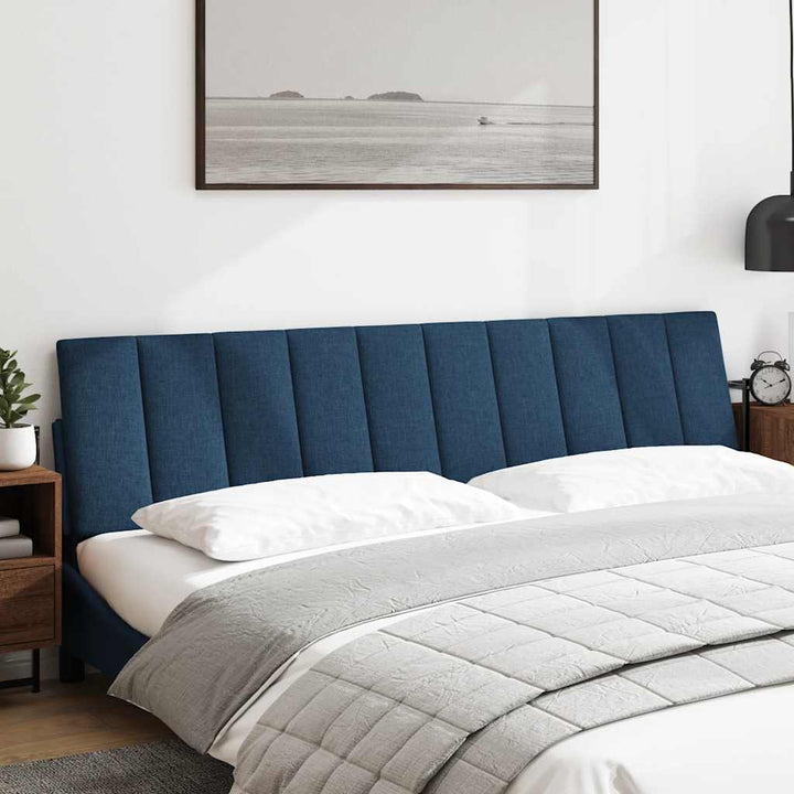 Headboard Cushion &amp;quot;Hanko&amp;quot; Blue Fabric
