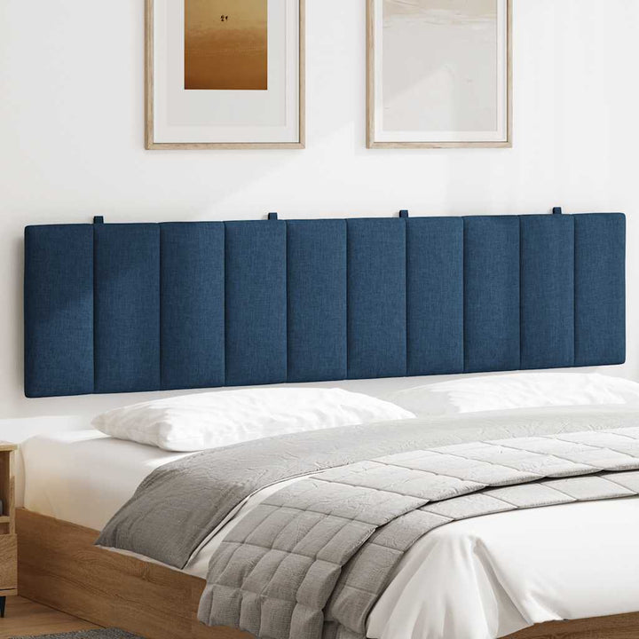 Headboard Cushion &amp;quot;Hanko&amp;quot; Blue Fabric