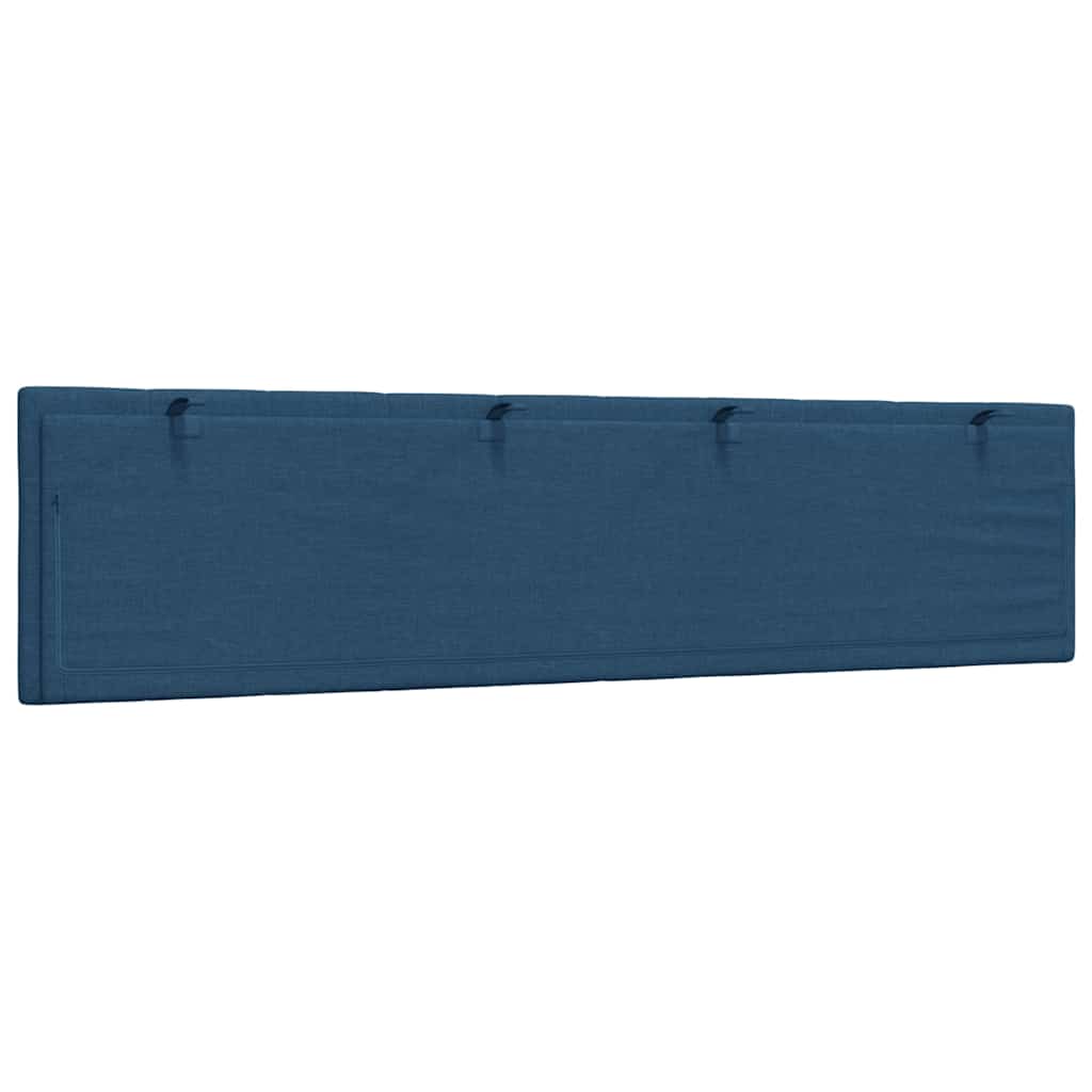 Headboard Cushion &amp;quot;Hanko&amp;quot; Blue Fabric