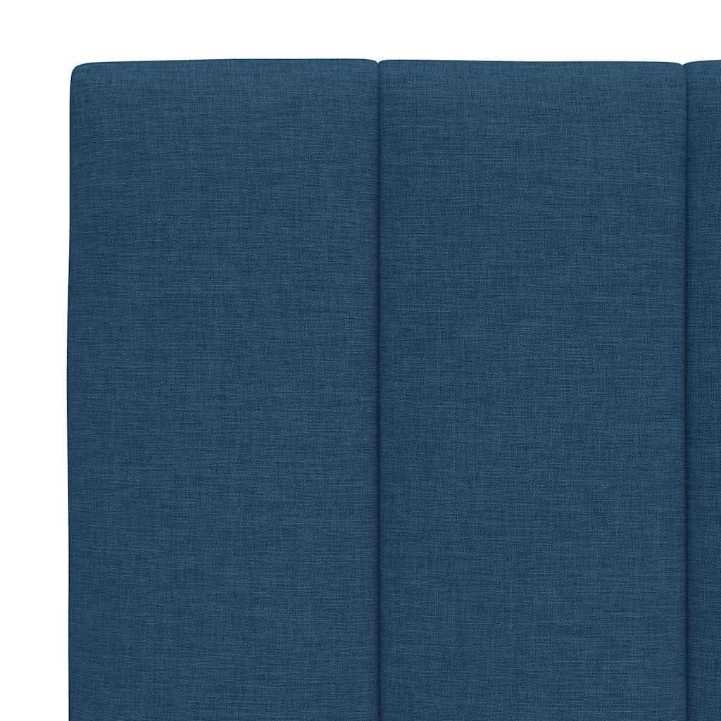 Headboard Cushion &amp;quot;Hanko&amp;quot; Blue Fabric