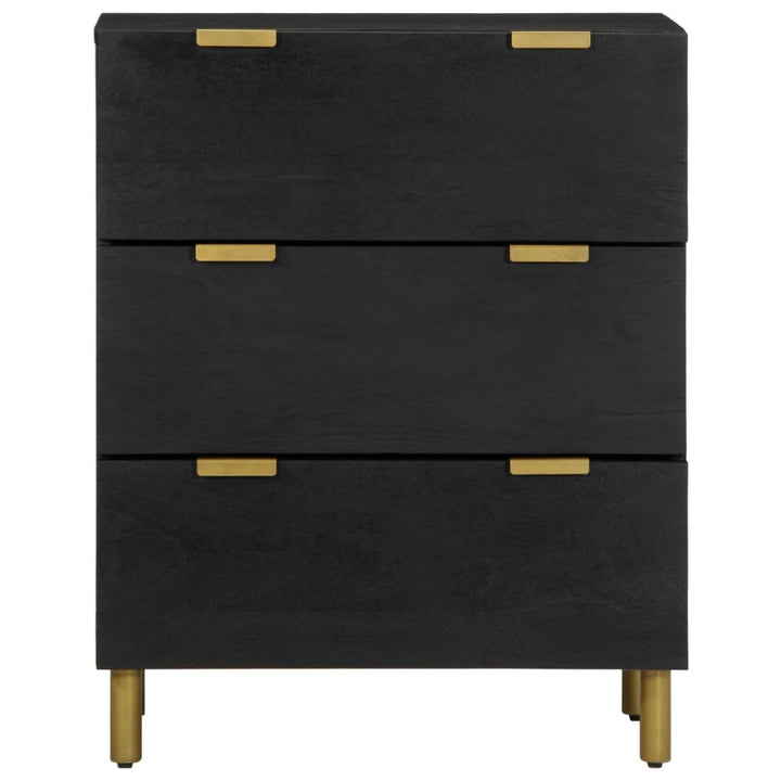 Skänkar 2 St Svart 60X33X75 Cm Konstruerat Trä