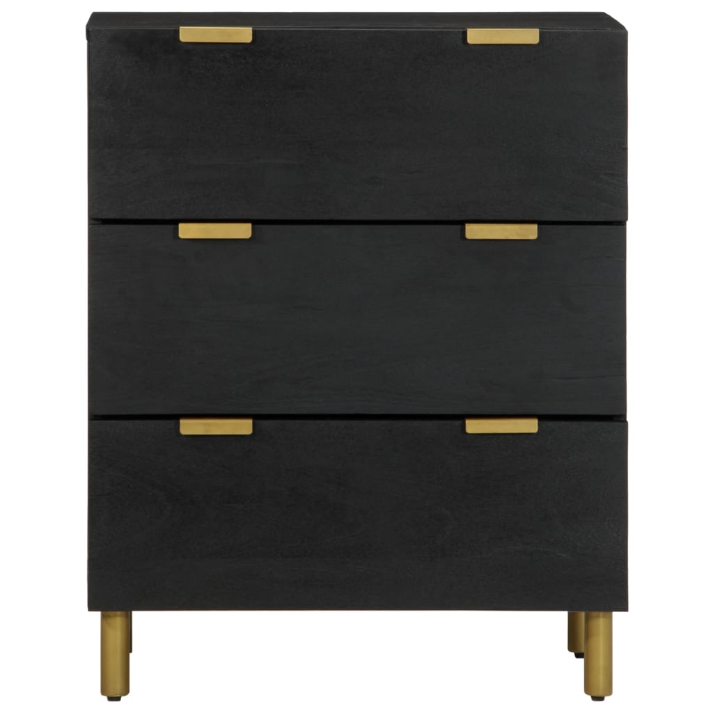 Skänkar 2 St Svart 60X33X75 Cm Konstruerat Trä