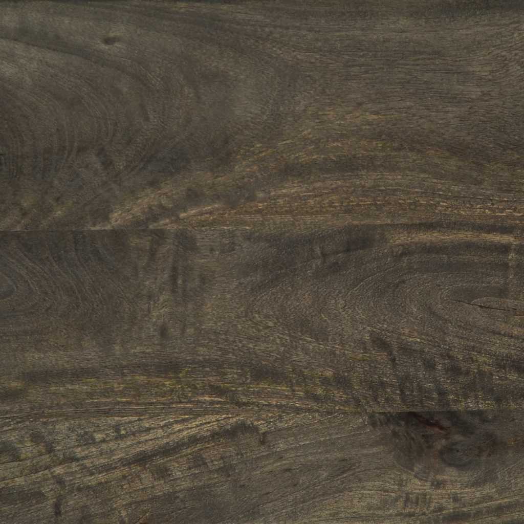 Sidobord 3 Delar Svart 60X33X75 Cm Massivt Mangoträ