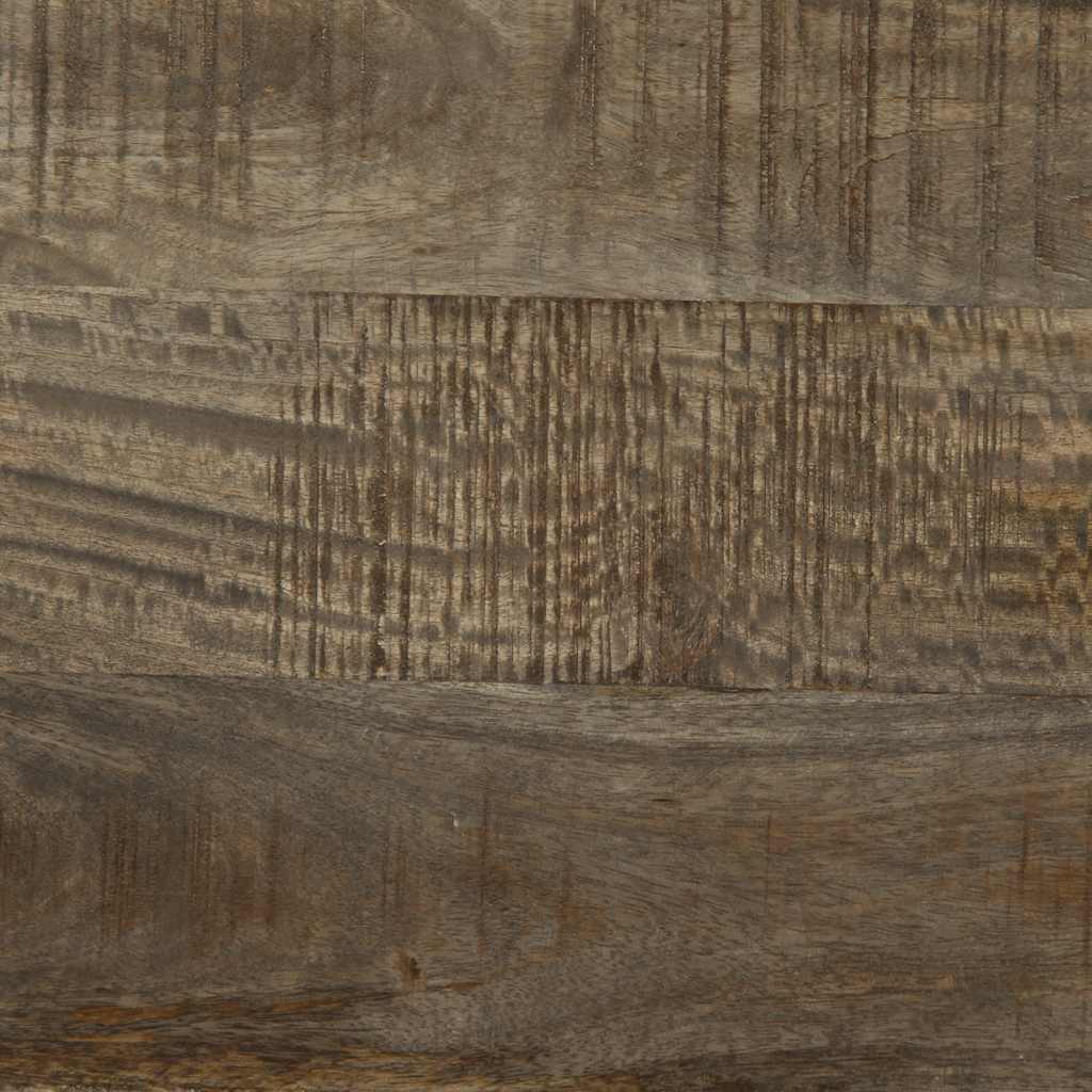 Skänkar 2 St Ljusgrå 60X33,5X75 Cm Mango I Massivt Trä