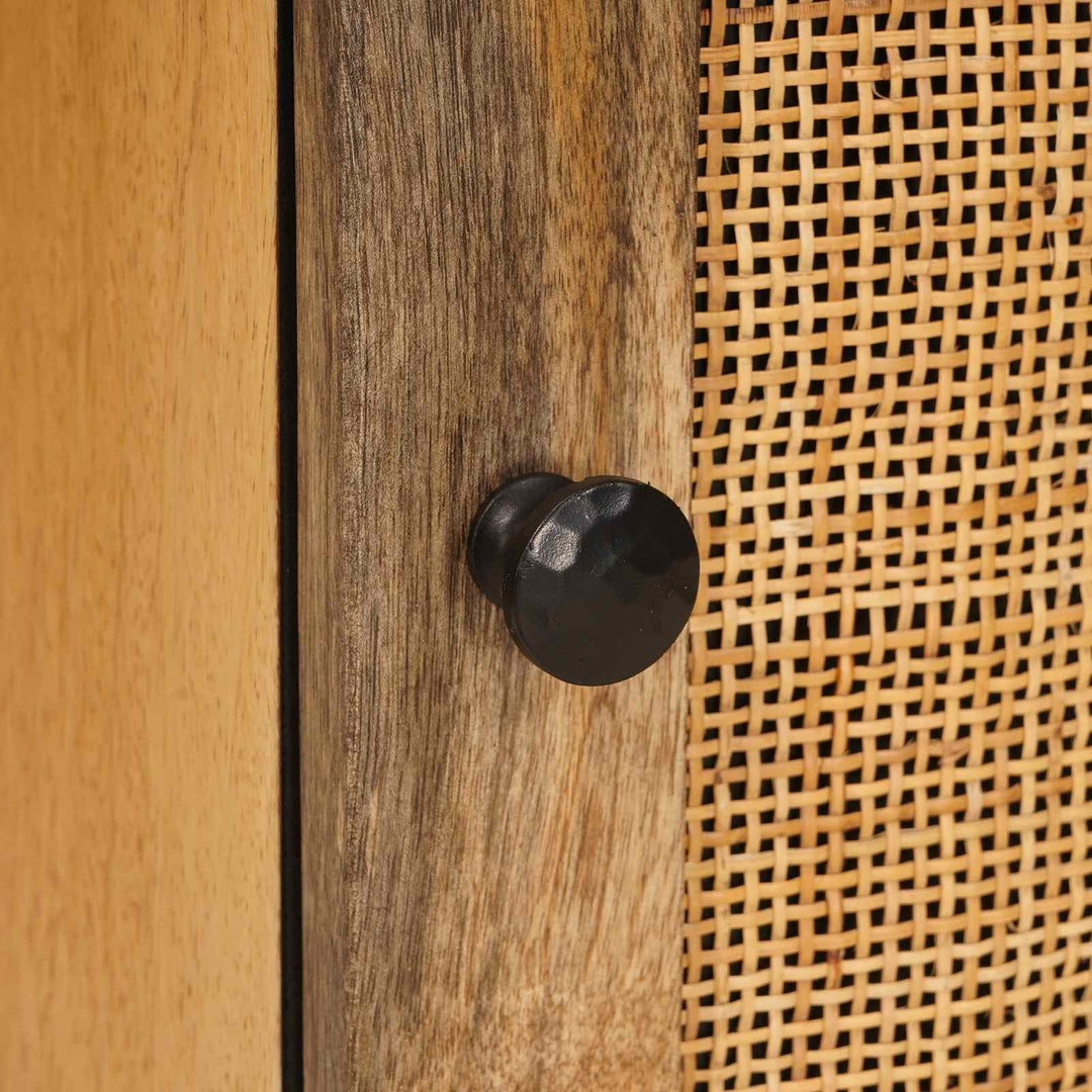 Badrum Set Med Låda Med Hylla Naturfärg Massivt Mangoträ