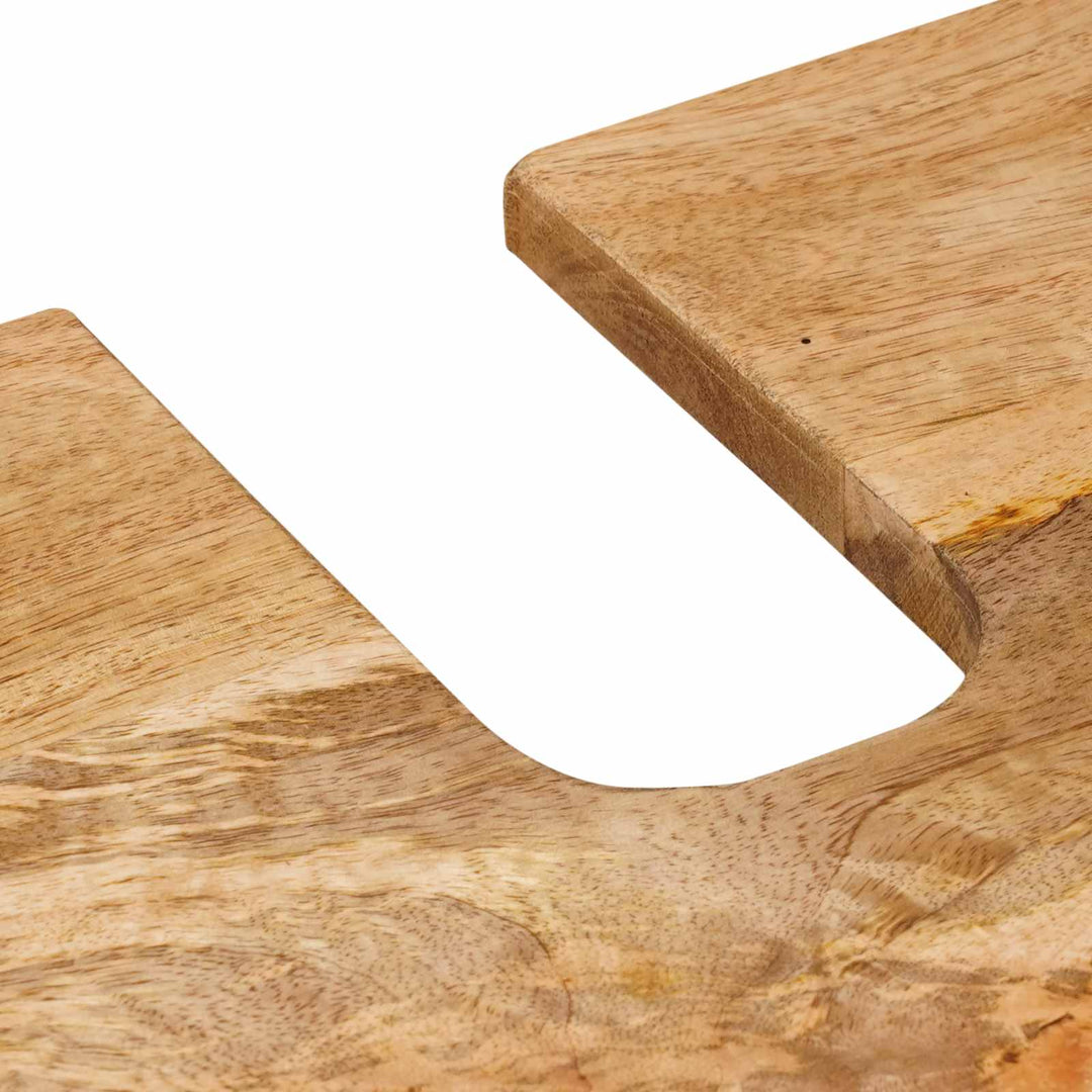 Badrumsmöbelset Med Låda 5 Pcs Naturfärg Massivt Mangoträ