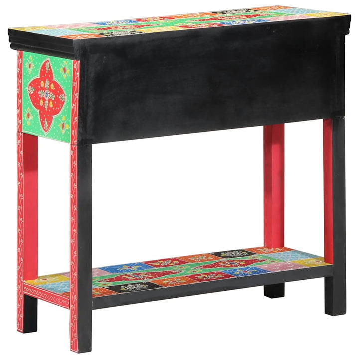 Konsolbord Med Låda Med Lagring Flerfärgsdesign 80 X 35 X 76 Cm