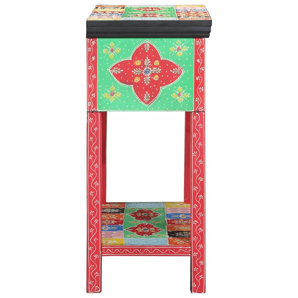 Konsolbord Med Låda Med Lagring Flerfärgsdesign 80 X 35 X 76 Cm