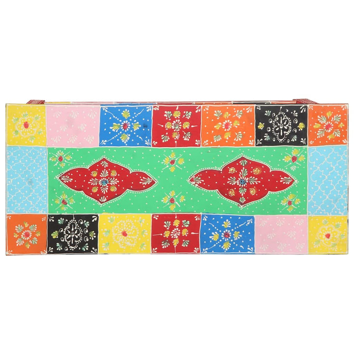 Konsolbord Med Låda Med Lagring Flerfärgsdesign 80 X 35 X 76 Cm