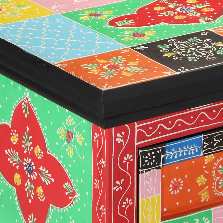 Konsolbord Med Låda Flerfärgsdesign 100 X 30 X 77 Cm