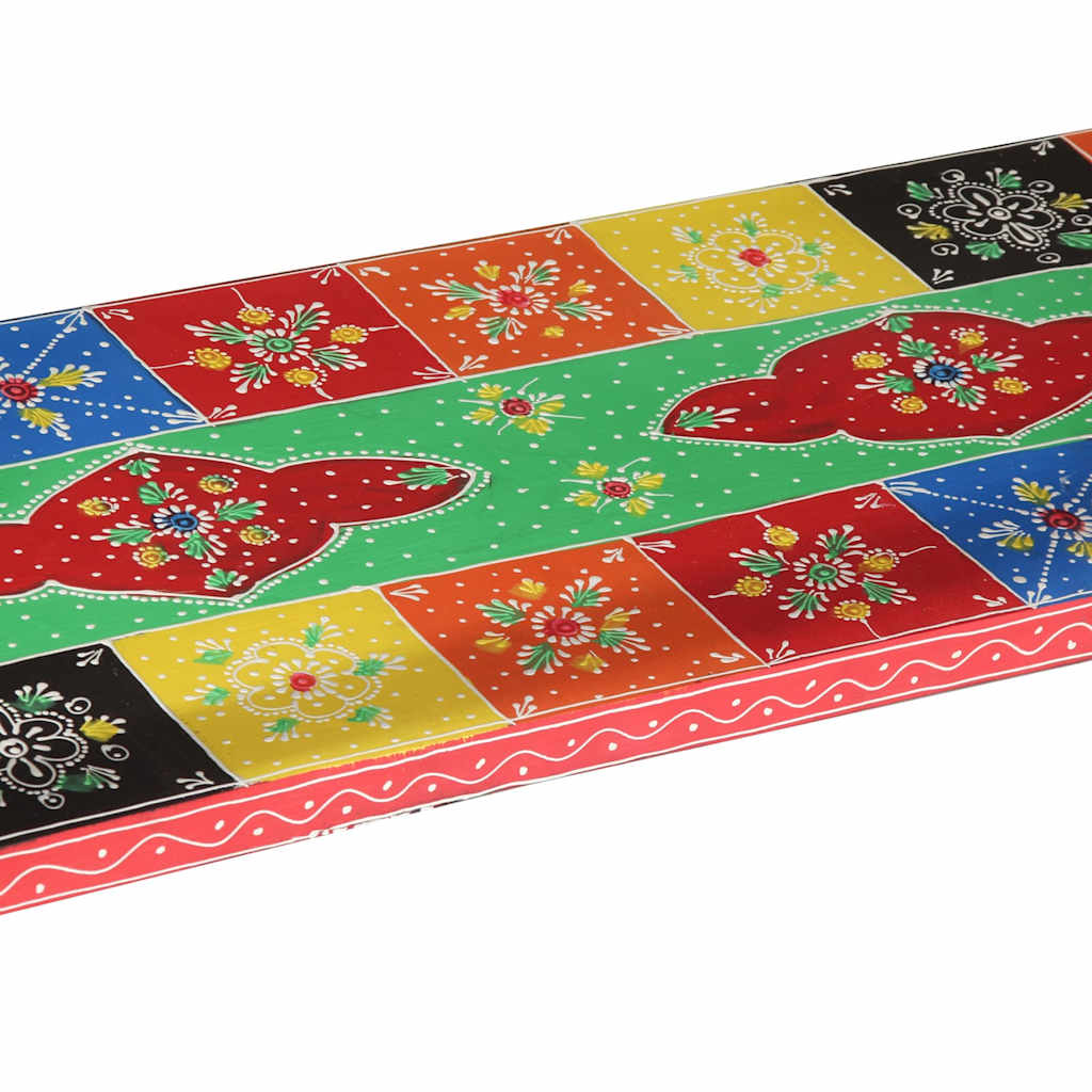 Konsolbord Med Låda Flerfärgsdesign 100 X 30 X 77 Cm