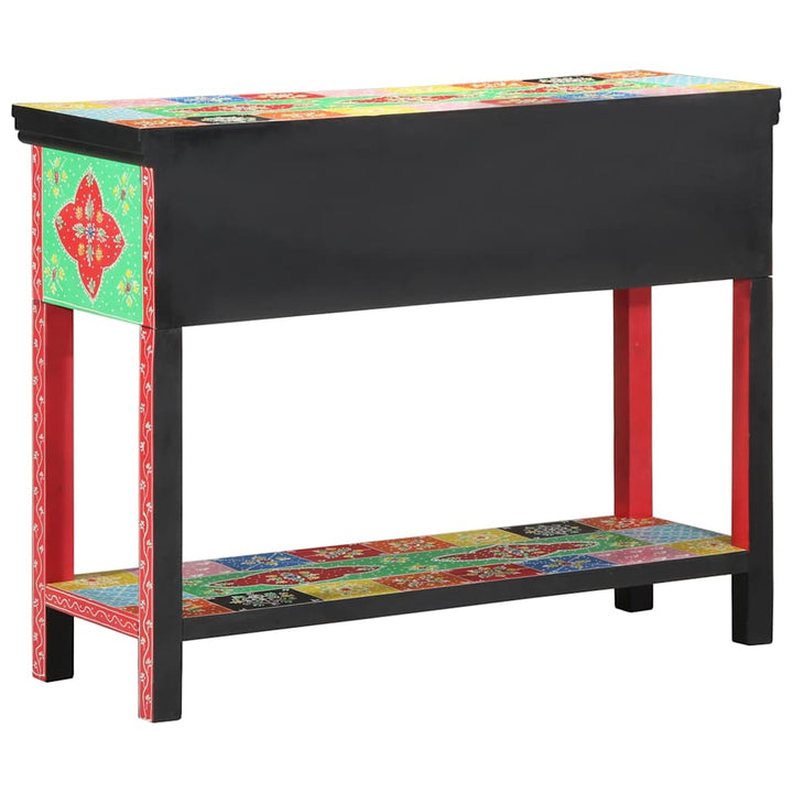 Konsolbord Med Låda Flerfärgsdesign 100 X 30 X 77 Cm