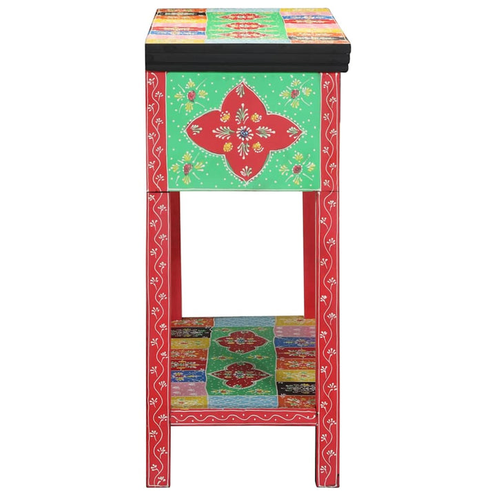 Konsolbord Med Låda Flerfärgsdesign 100 X 30 X 77 Cm