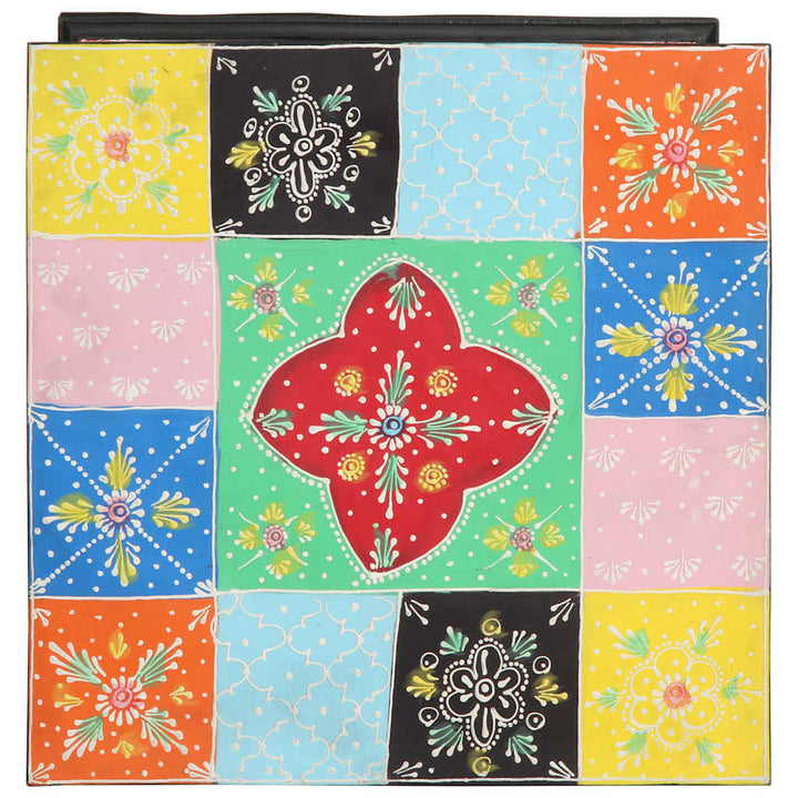 Lådans Skåp Flerfärgsdesign 40 X 40 X 60 Cm Massivt Mangoträ