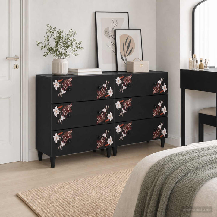 Förvaringsskåp 2 St 120 X 33 X 75 Cm Massivt Mangoträ