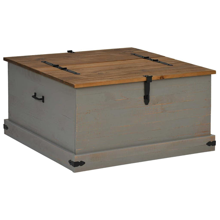 Förvaringskista Halden 91X91X47 Cm Massiv Trä Furu