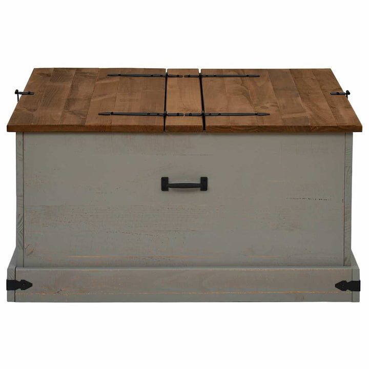 Förvaringskista Halden 91X91X47 Cm Massiv Trä Furu