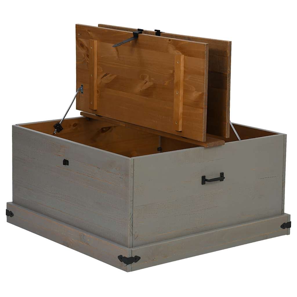 Förvaringskista Halden 91X91X47 Cm Massiv Trä Furu