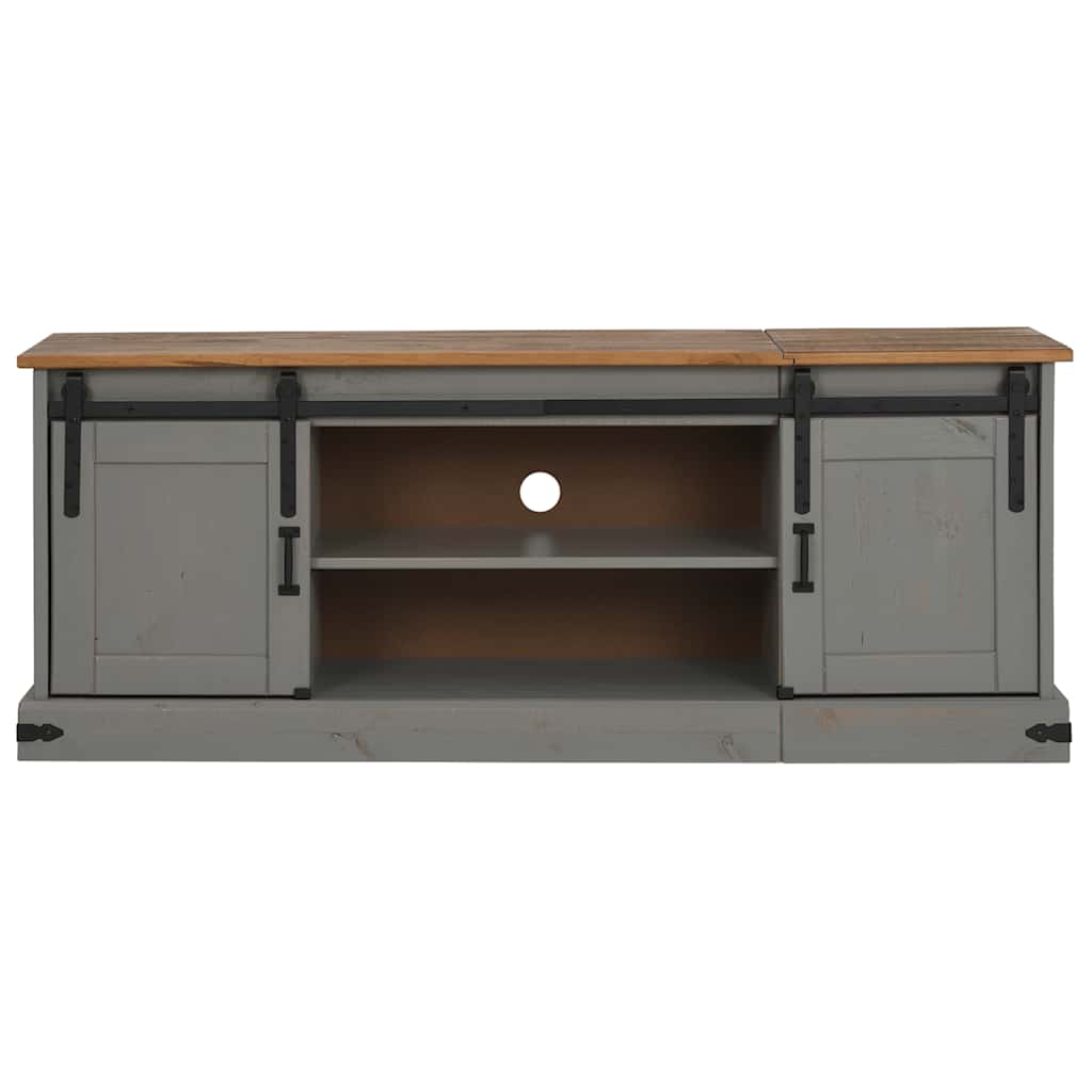 Tv-Bänk Halden 2 Skjutdörrar 150X40X60 Cm Massivt Trä